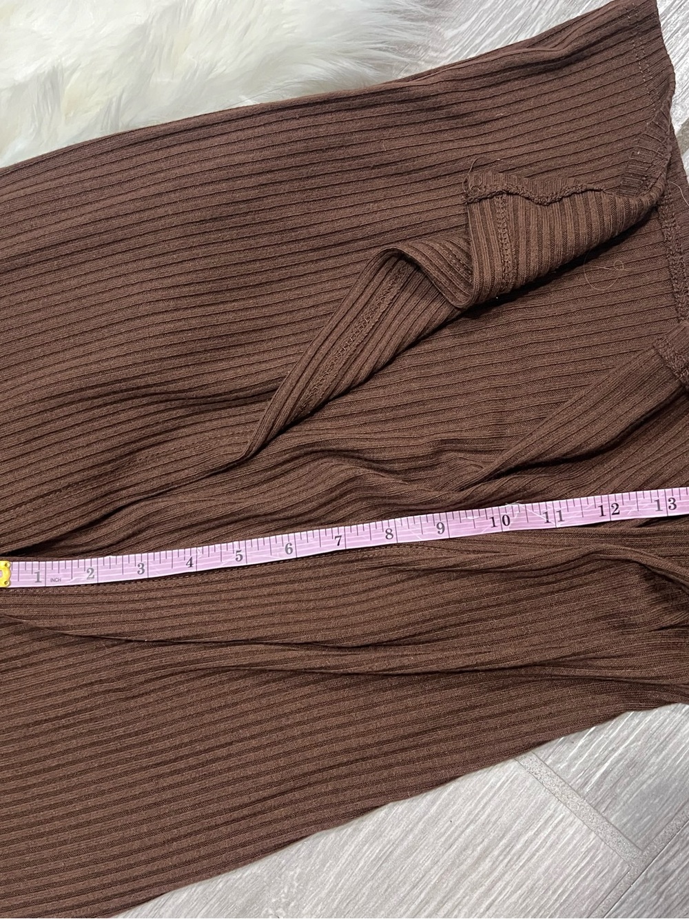 Missguided Brown Ribbed Button-Front Maxi Dress - Picture 3 of 4